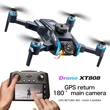 XT808 GPS Drone with 180° HD Camera – 5G FPV, Brushless Motor, Foldable Design for Aerial Photography