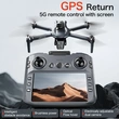 XT606 GPS Drone with 4K Camera – 30Min Flight, 360° Obstacle Avoidance, Large Screen Remote Control for Aerial Photography