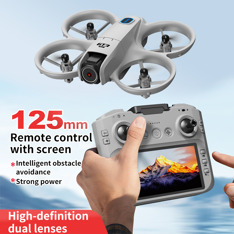 GT3 MAX Drone with 12.5cm Smart Screen – 50x Zoom, Optical Flow Hover, Long Battery for Aerial Photography