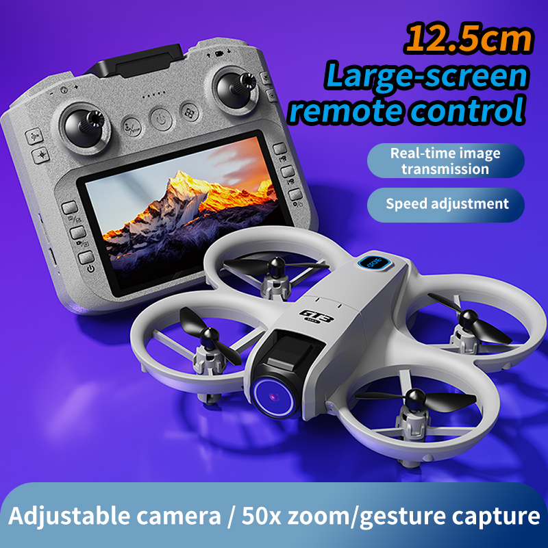 GT3 MAX Drone with 12.5cm Smart Screen – 50x Zoom, Optical Flow Hover, Long Battery for Aerial Photography