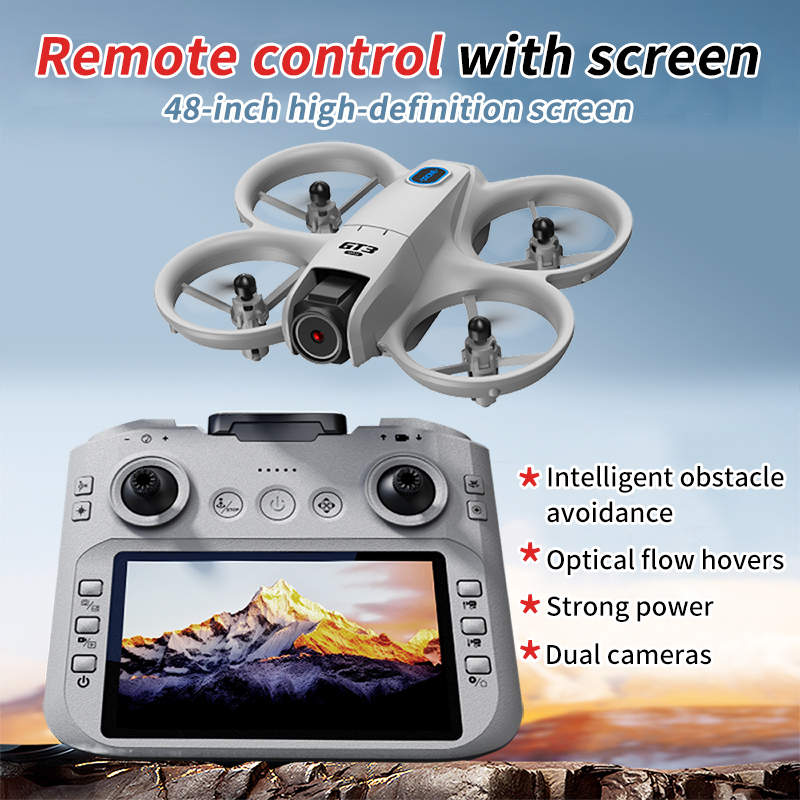 GT3 MAX Drone with 12.5cm Smart Screen – 50x Zoom, Optical Flow Hover, Long Battery for Aerial Photography