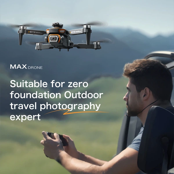 GT5 Screen-Controlled Brushless Drone – 4K Camera, 4.3-Inch HD Screen, 22Min Flight, GPS Return for Aerial Photography
