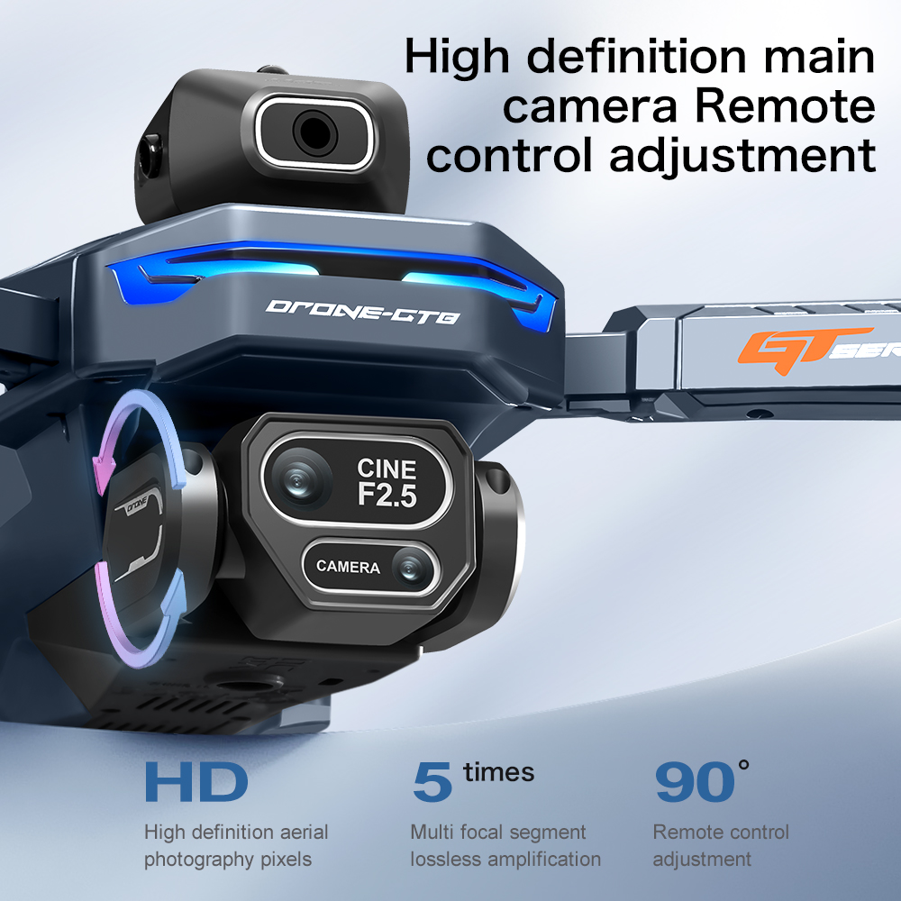 GT8 Screen-Controlled Brushless Drone – 4K Camera, 5.5-Inch HD Screen, 28Min Flight, GPS Return for Aerial Photography