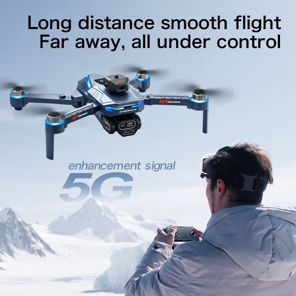 GT8 Screen-Controlled Brushless Drone – 4K Camera, 5.5-Inch HD Screen, 28Min Flight, GPS Return for Aerial Photography
