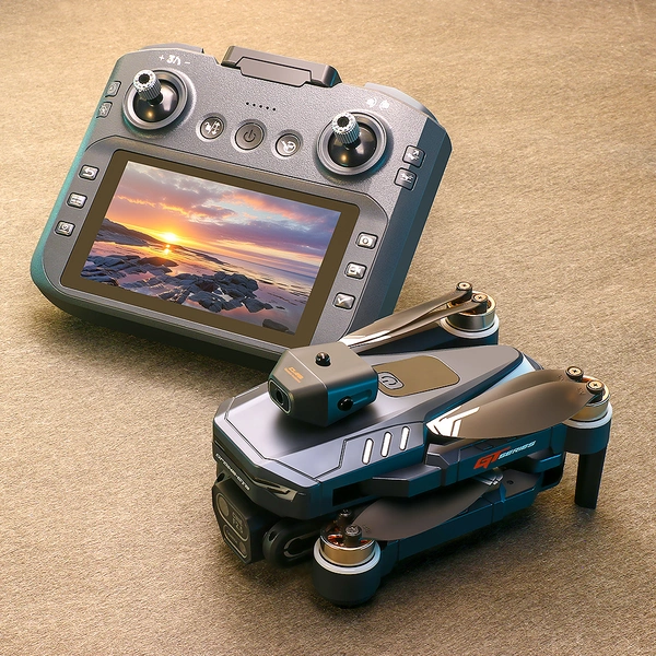GT8 Screen-Controlled Brushless Drone – 4K Camera, 5.5-Inch HD Screen, 28Min Flight, GPS Return for Aerial Photography