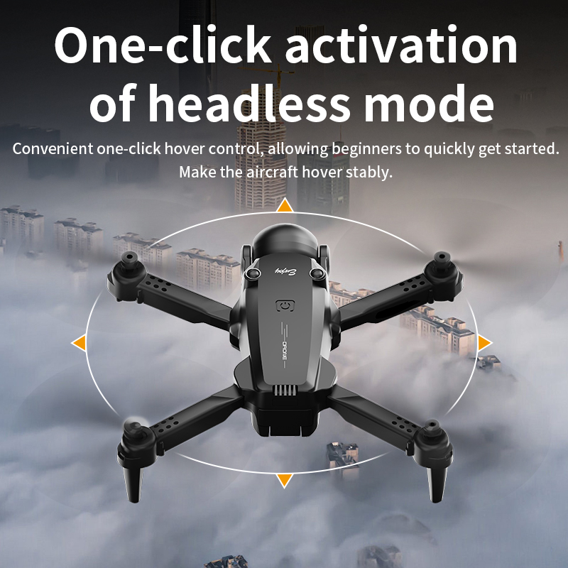 H20 AIRCRAFT Drone with Dual Cameras – VR FPV, Foldable Design, 360° Stunts for Aerial Photography