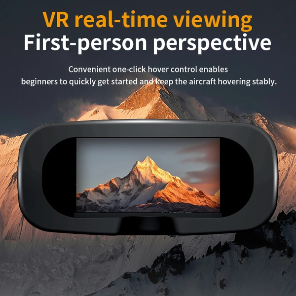 H20 AIRCRAFT Drone with Dual Cameras – VR FPV, Foldable Design, 360° Stunts for Aerial Photography