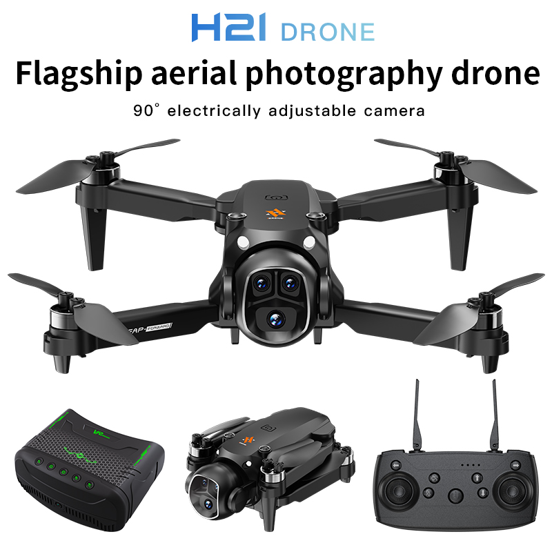 H21 Flagship Aerial Photography Drone – 90° Adjustable Lens, 50x Zoom, VR FPV for Professional Aerial Shots