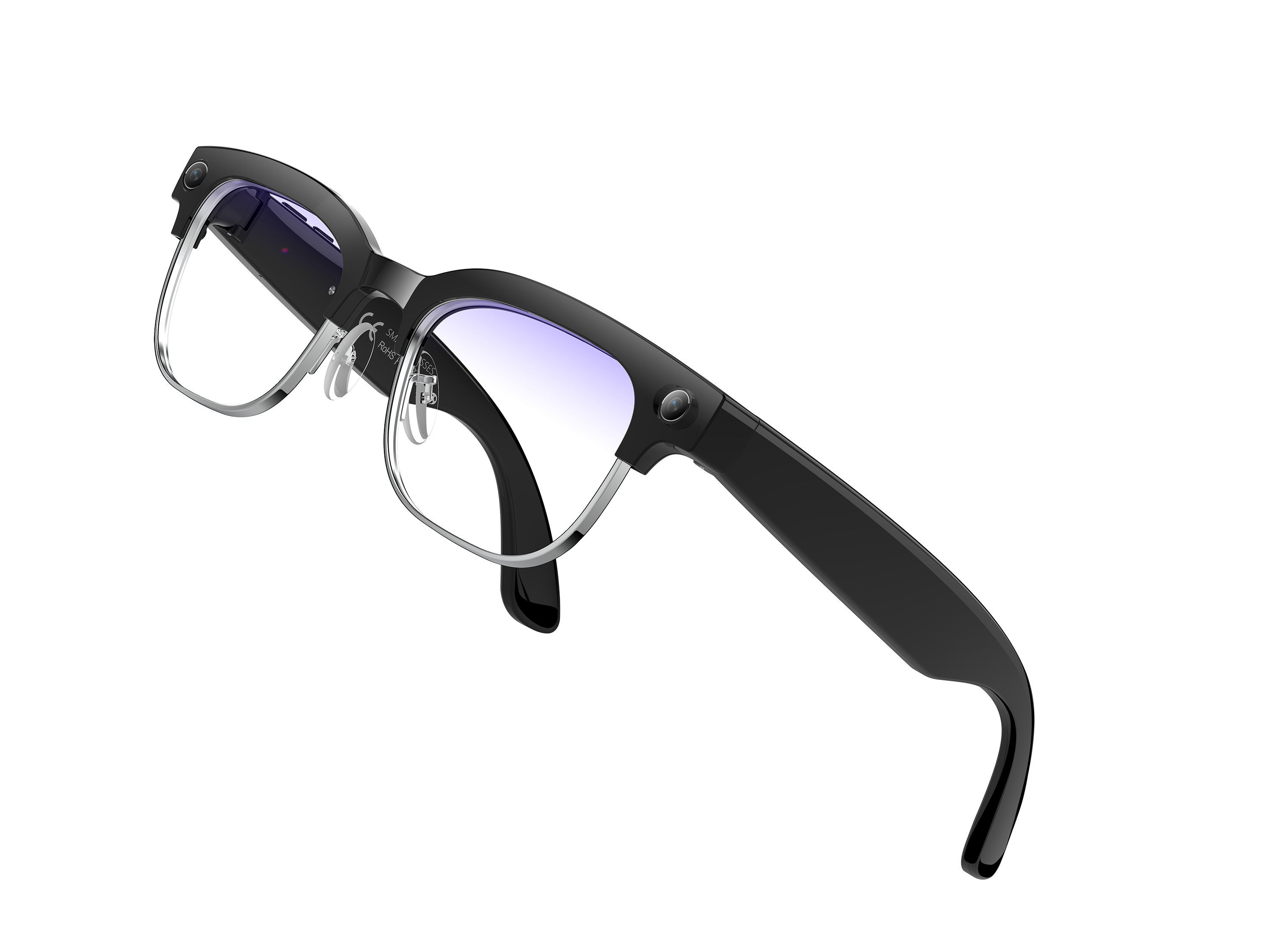 W630 AI Camera Glasses - 3 Detachable Lenses, WiFi Transfer, HD Photography