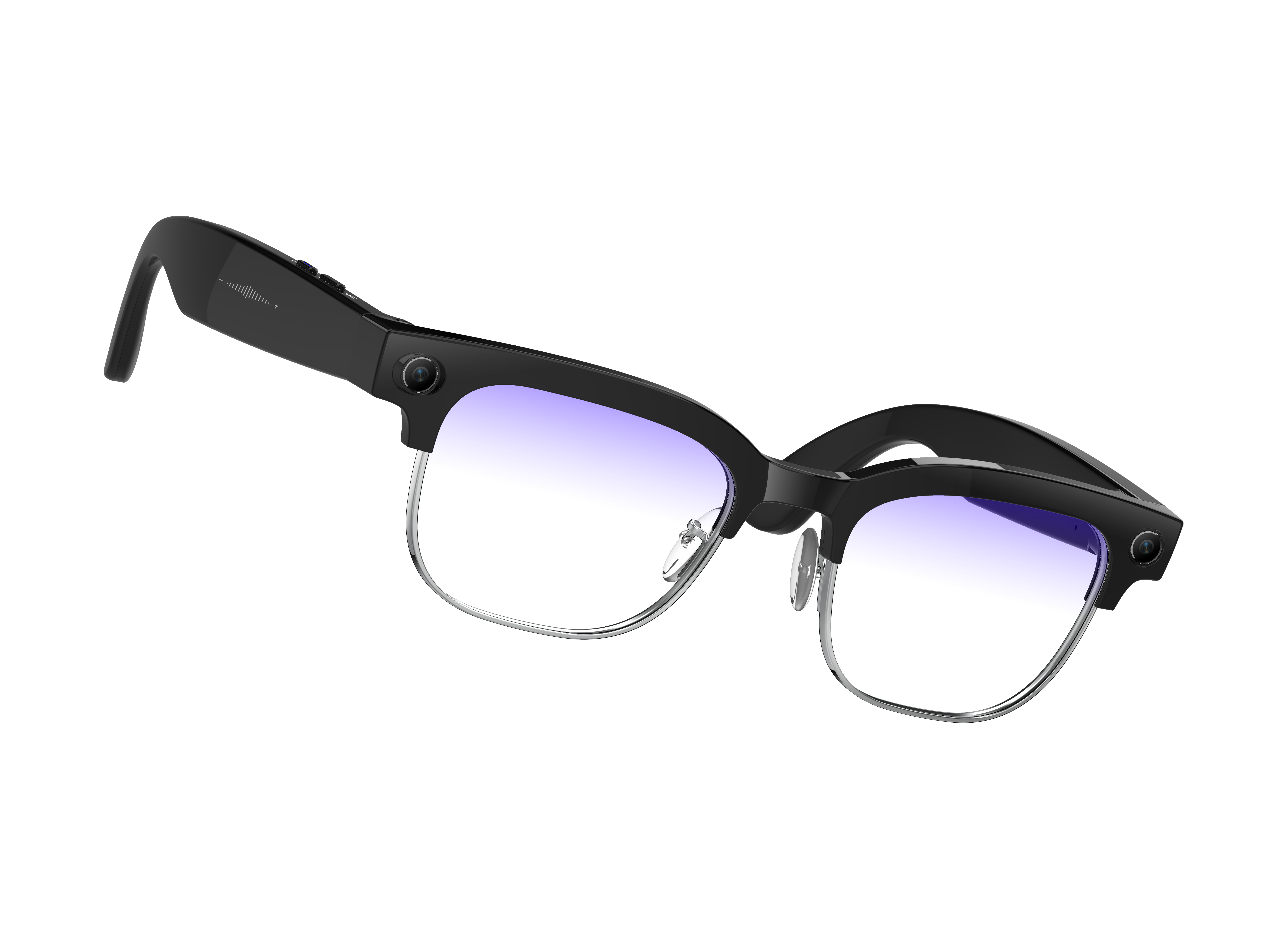 W630 AI Camera Glasses - 3 Detachable Lenses, WiFi Transfer, HD Photography