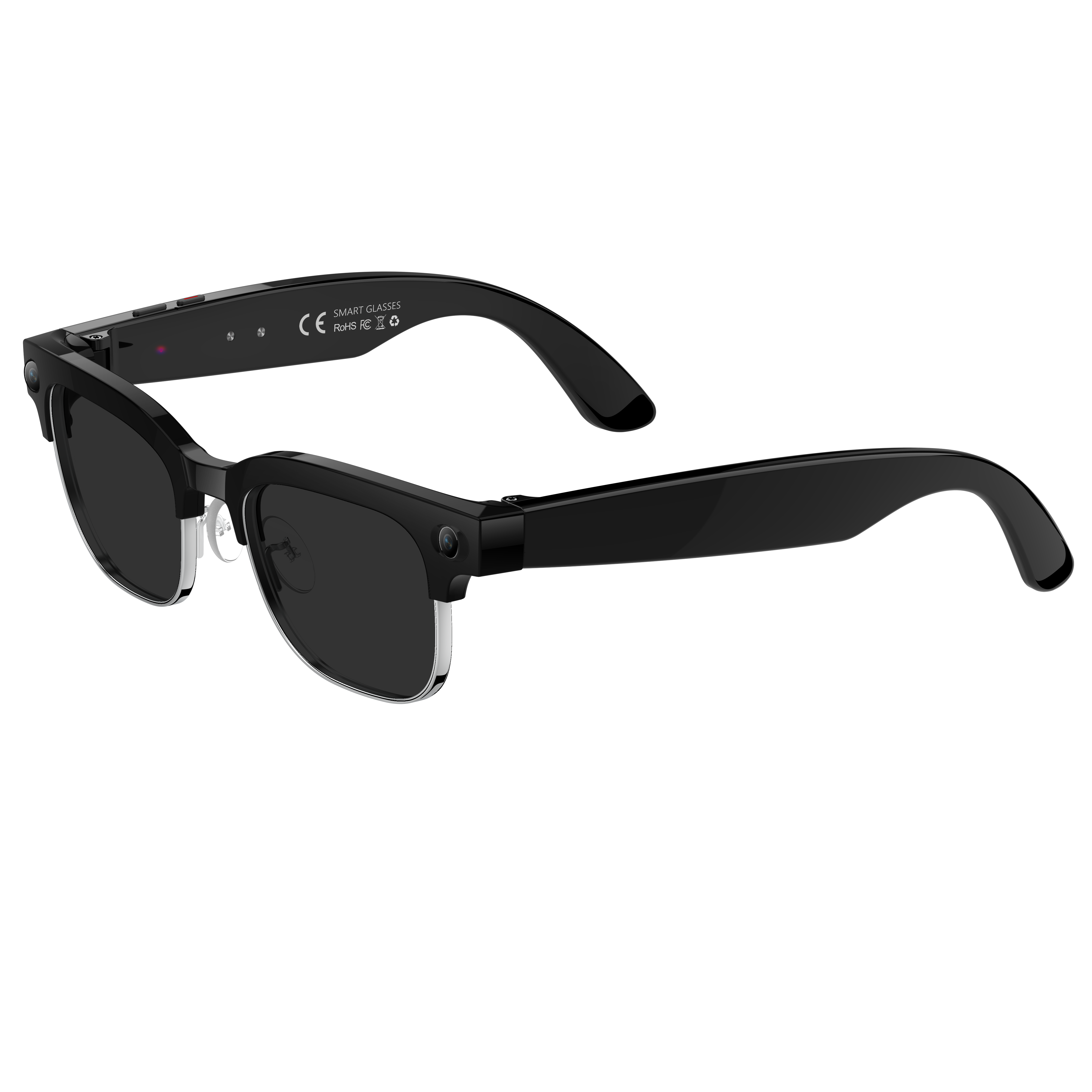 W630 AI Camera Glasses - 3 Detachable Lenses, WiFi Transfer, HD Photography