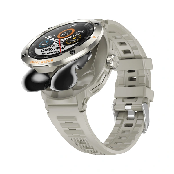 D13 2-in-1 Smart Watch with Earbuds - Bluetooth 5.3, NFC, 15+ Day Standby