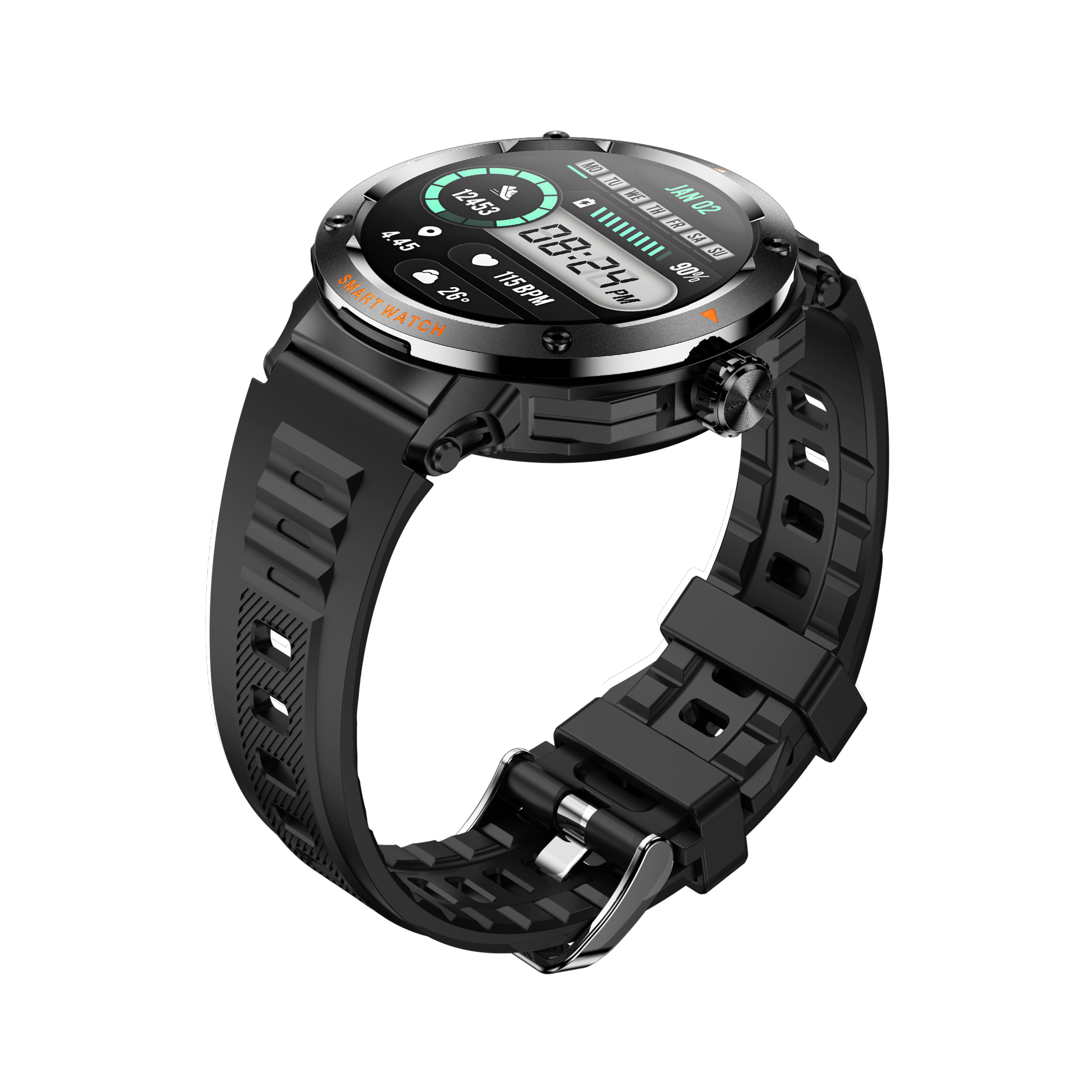 D13 2-in-1 Smart Watch with Earbuds - Bluetooth 5.3, NFC, 15+ Day Standby