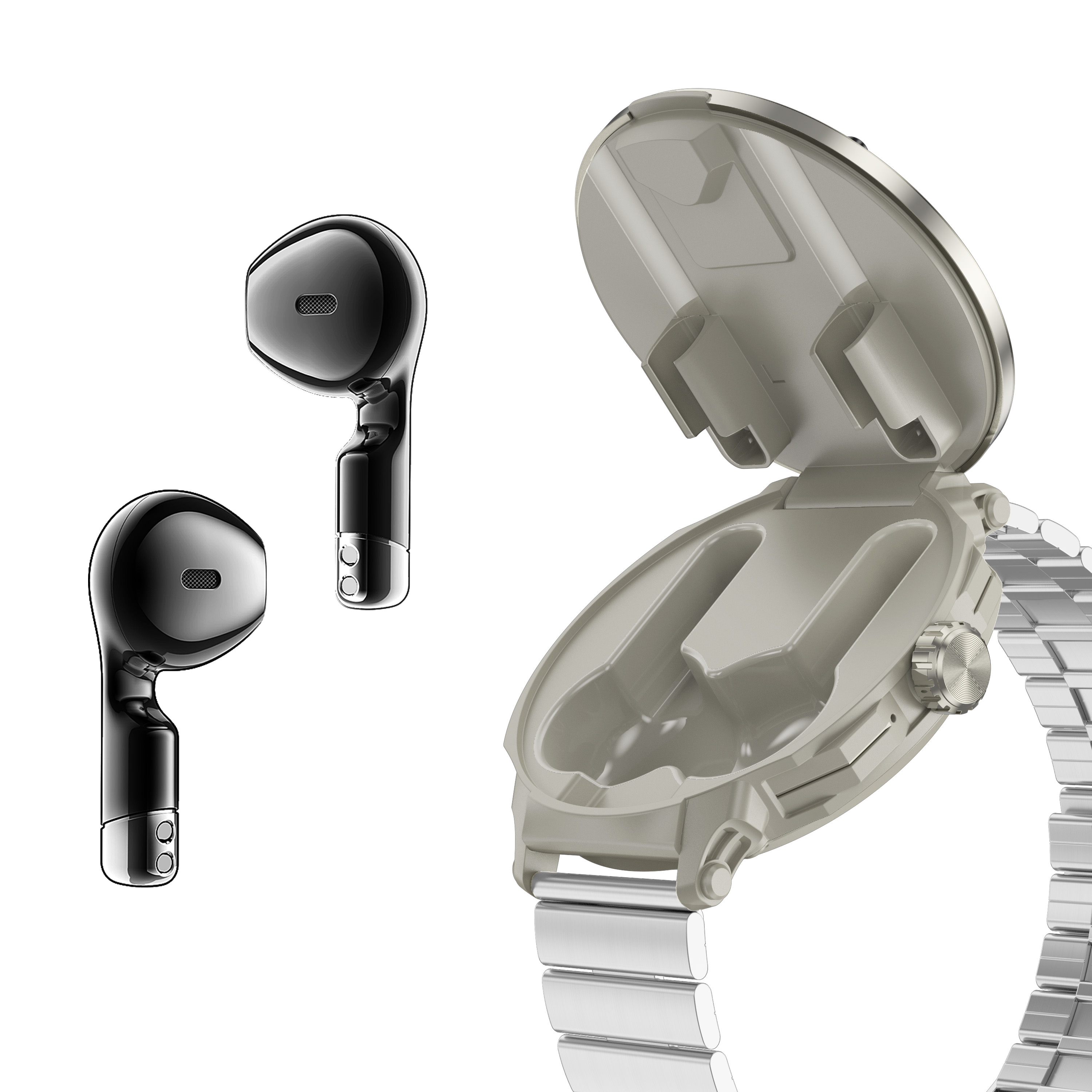 D13 2-in-1 Smart Watch with Earbuds - Bluetooth 5.3, NFC, 15+ Day Standby