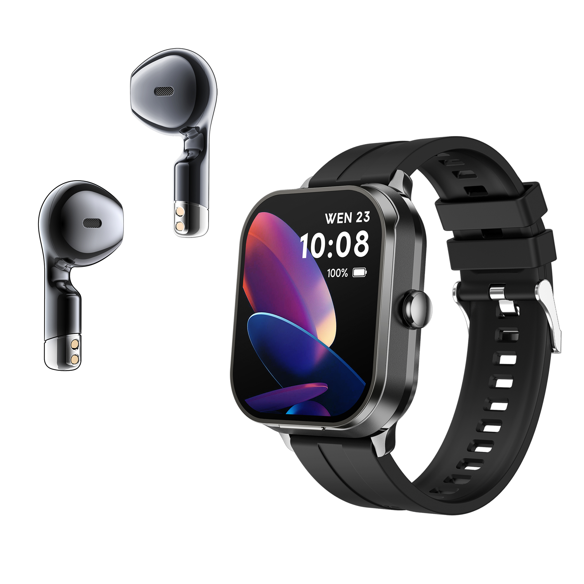 D8_PRO 2-in-1 Smart Watch - Bluetooth 5.3, NFC, 15+ Day Standby