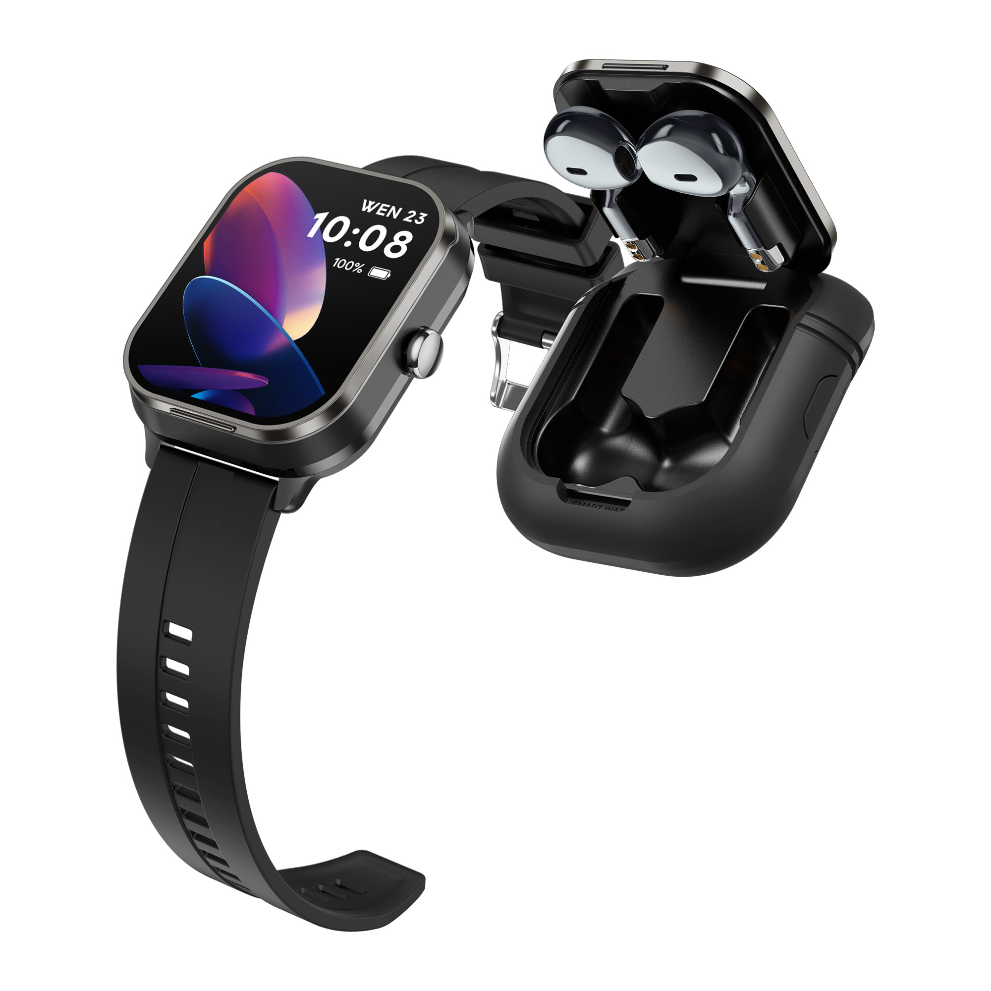D8_PRO 2-in-1 Smart Watch - Bluetooth 5.3, NFC, 15+ Day Standby