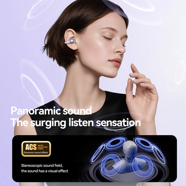 GL8 Open-Ear Wireless Earbuds 2025: Bluetooth 6, IPX7, Theater Sound