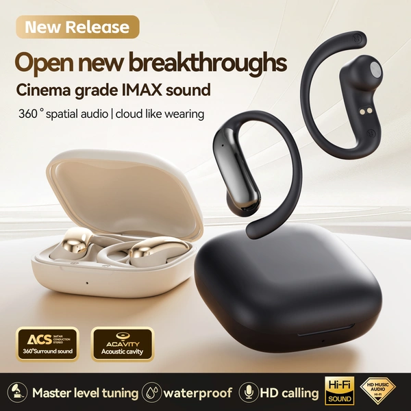 M141 Open-Ear Wireless Earbuds: Bluetooth 6, IPX7