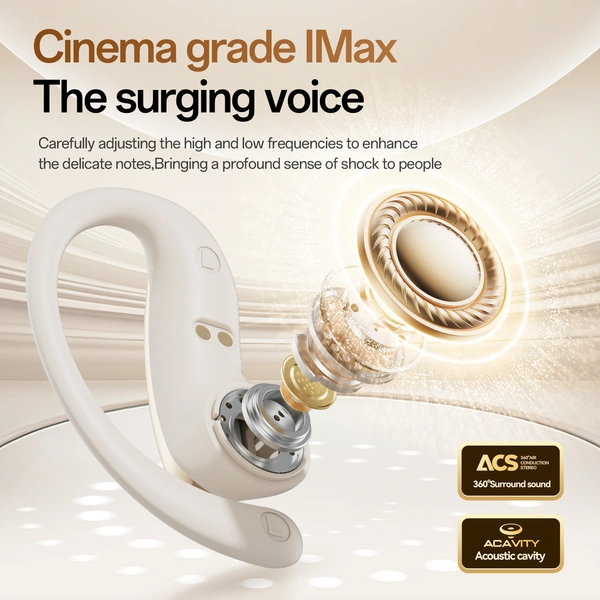 M141 Open-Ear Wireless Earbuds: Bluetooth 6, IPX7