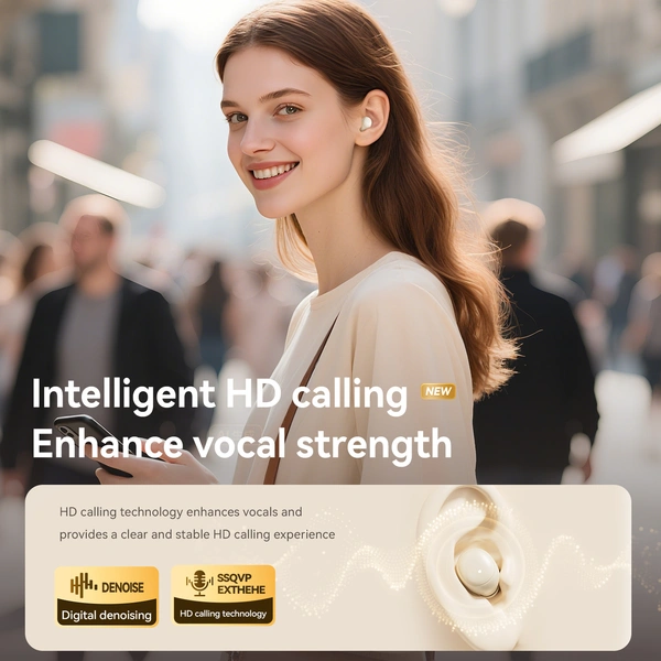 Wholesale M125 Open-Ear Earbuds: Bluetooth 6.0, 32H Battery, Live Spatial Sound