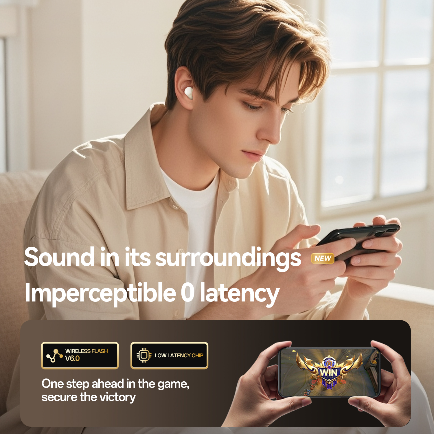 Wholesale M125 Open-Ear Earbuds: Bluetooth 6.0, 32H Battery, Live Spatial Sound