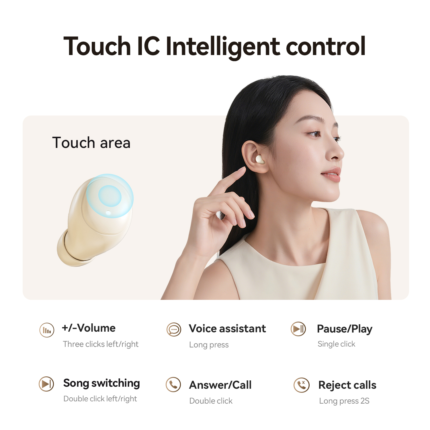 Wholesale M125 Open-Ear Earbuds: Bluetooth 6.0, 32H Battery, Live Spatial Sound