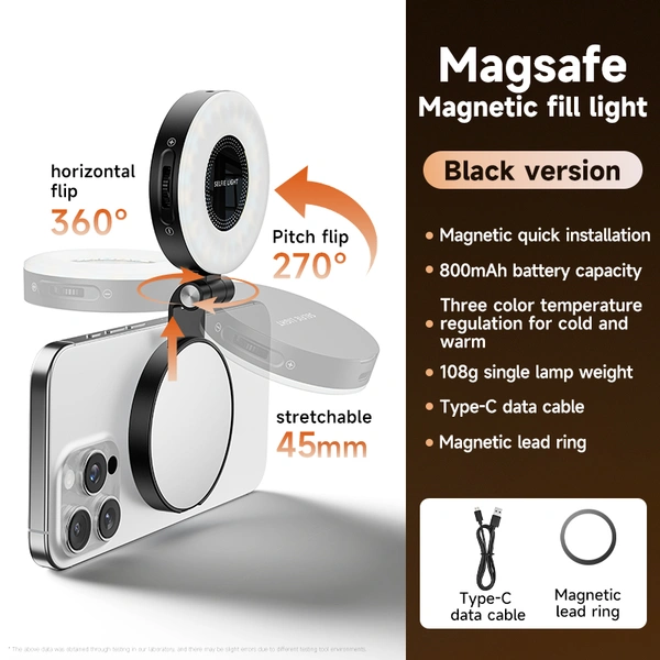 M28 Magnetic Fill Light: MagSafe LED Camera Light for Phone