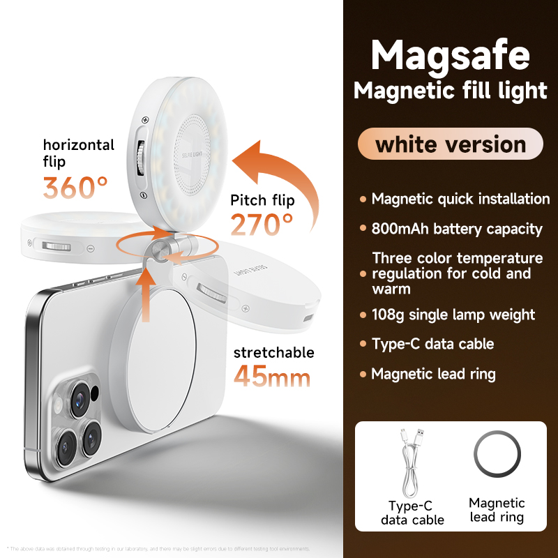 M28 Magnetic Fill Light: MagSafe LED Camera Light for Phone
