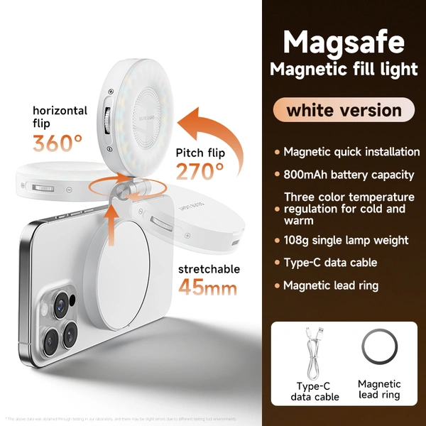 M28 Magnetic Fill Light: MagSafe LED Camera Light for Phone