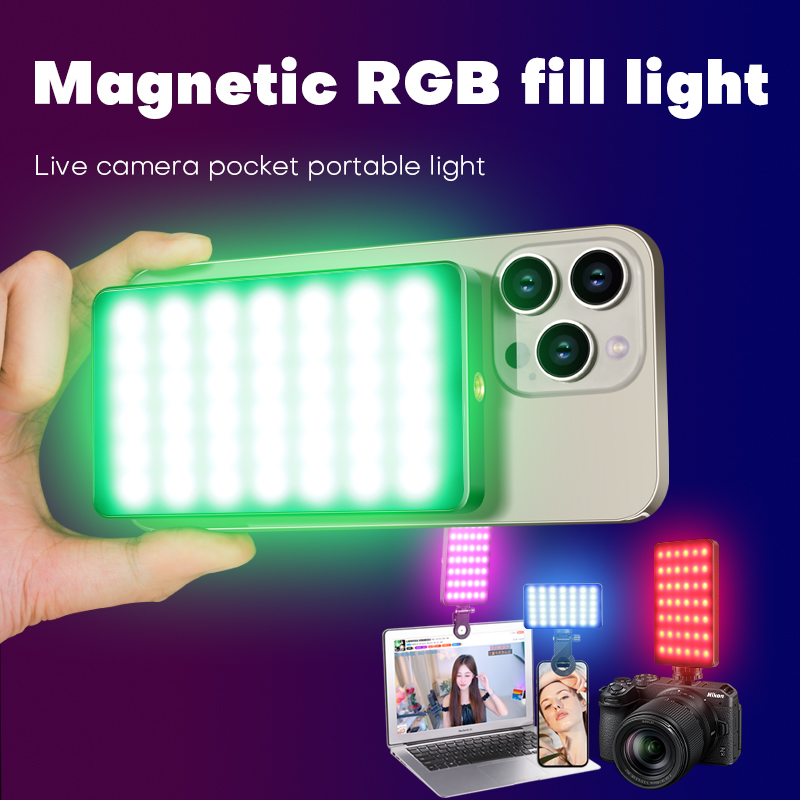 M20 Magnetic RGB Fill Light: 2500-9000K LED Camera Light