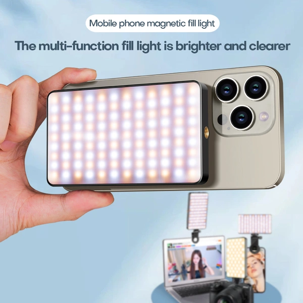 M19 Magnetic Fill Light: 2500-9000K Portable LED Camera Light