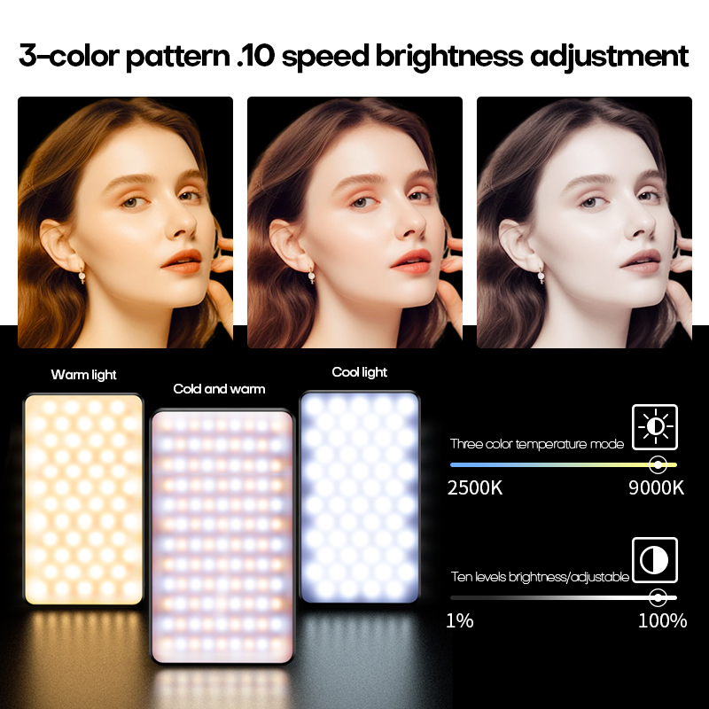 M19 Magnetic Fill Light: 2500-9000K Portable LED Camera Light