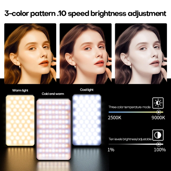 M19 Magnetic Fill Light: 2500-9000K Portable LED Camera Light