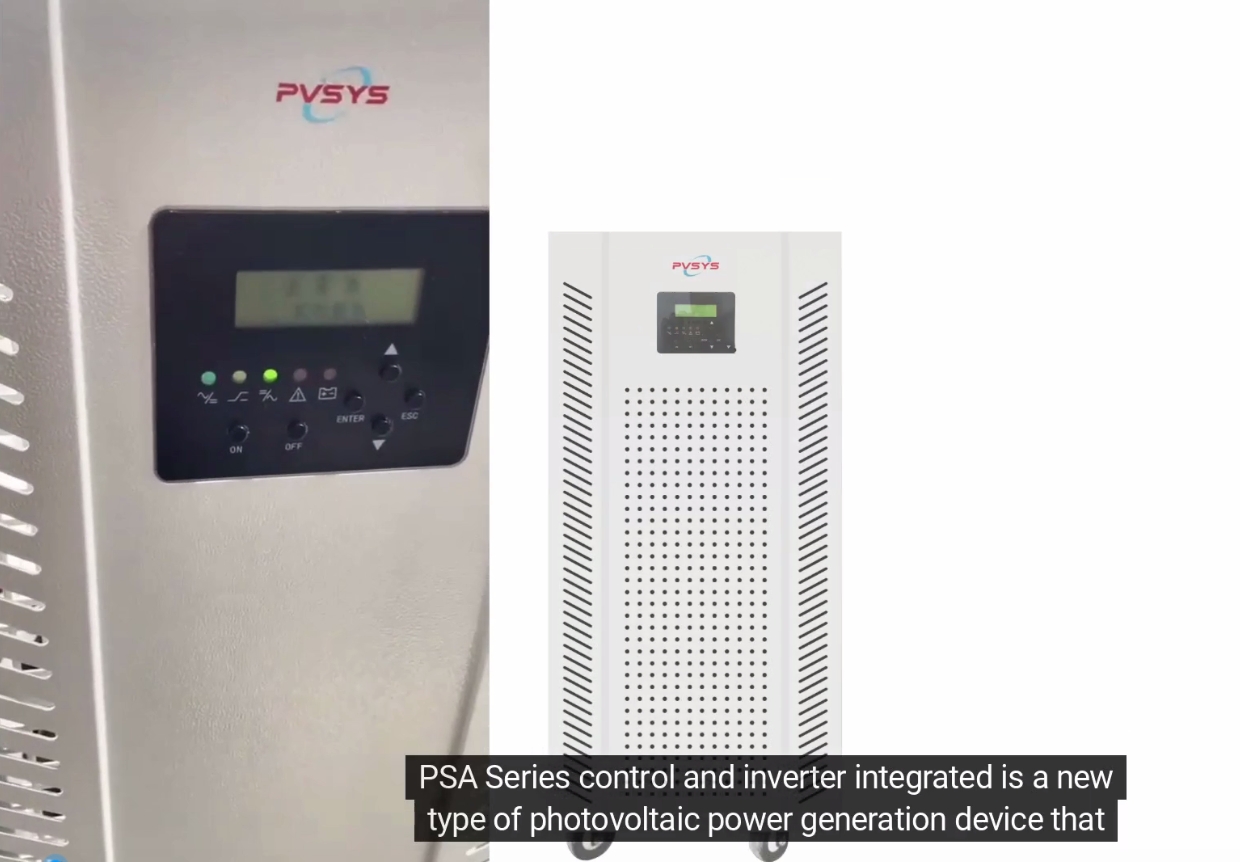 vidéo d'introduction sur l'onduleur hybride solaire pvsys psa