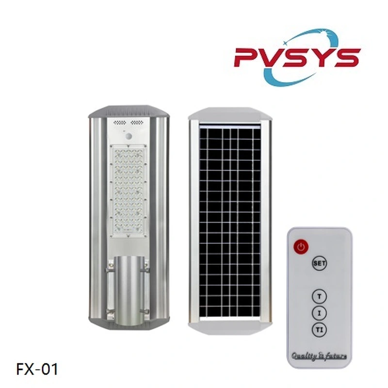 tout en un lampadaire solaire