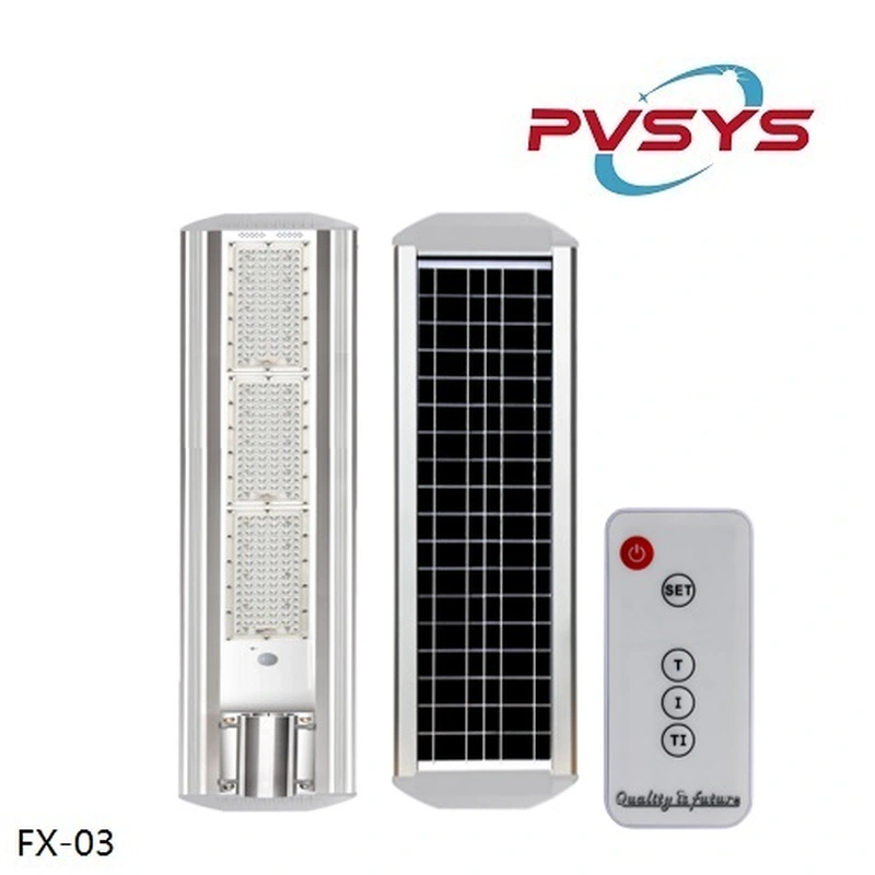 tout en un lampadaire solaire