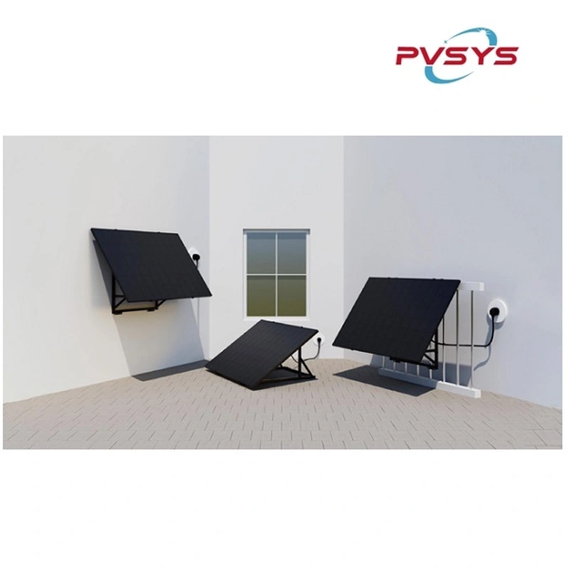 Balcony photovoltaic system with on grid and off grid