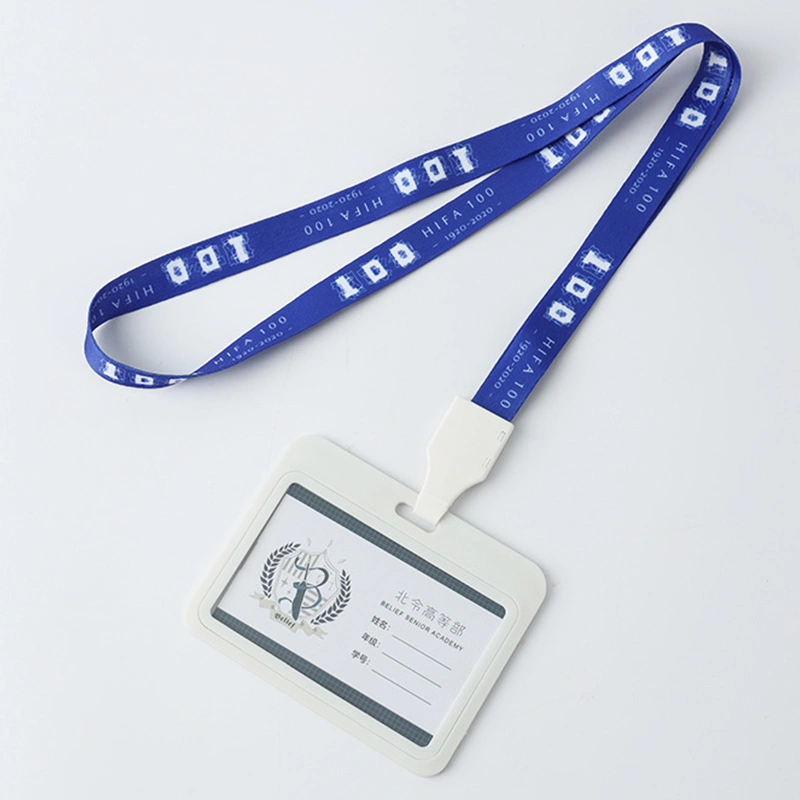 Office Group Exhibition Sublimation ID Badge Holder Lanyard