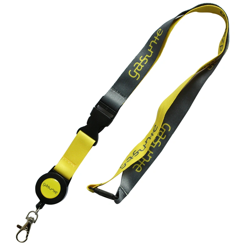 Heat Transfer Print Pull Reel Neck Lanyard Meeting