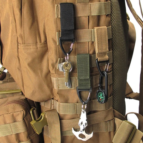 Tactical Combat Outdoor Backpack Short Carabiner Strap