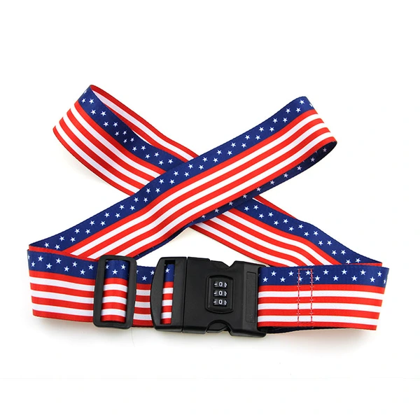 Heat Transfer Printing Safety Lock Travel Accessories Suitcase Security Luggage Belt Strap
