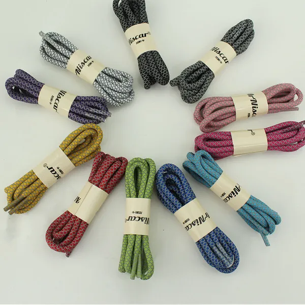 Reflective glow in dark round rope shoe lace shoestring