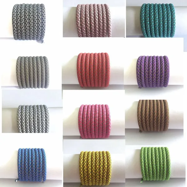 Reflective glow in dark round rope shoe lace shoestring