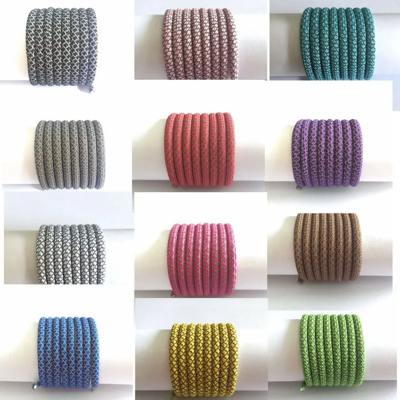 Reflective glow in dark round rope shoe lace shoestring