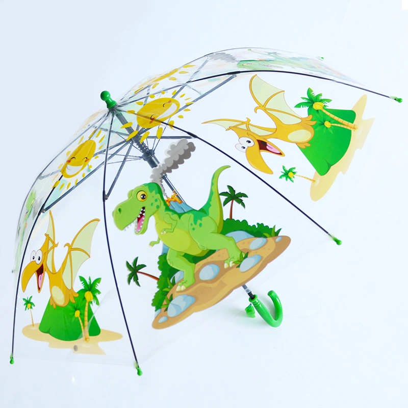 POE cartoon transparent kids cute school umbrella outdoor umbrella