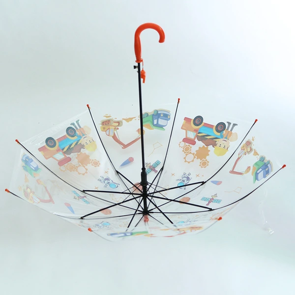POE cartoon transparent kids cute school umbrella outdoor umbrella