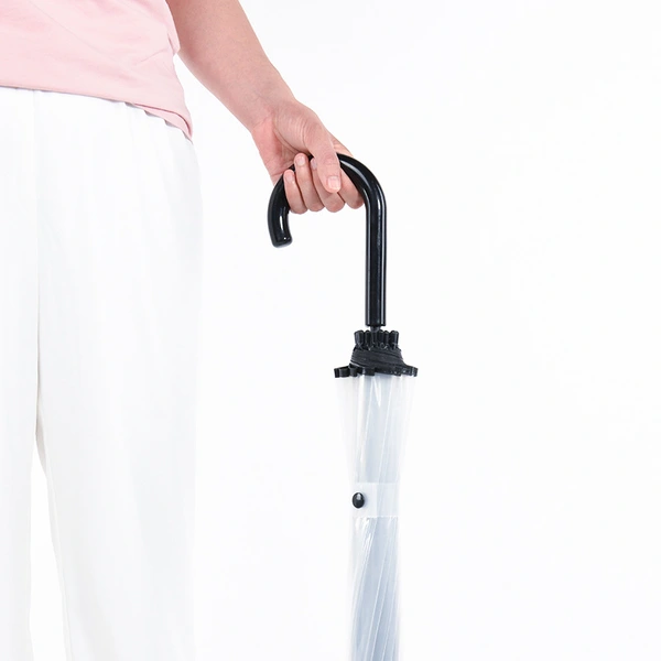 Promotional Customized Clear Dome Straight POE Transparent Umbrella