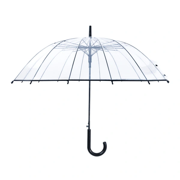 Promotional Customized Clear Dome Straight POE Transparent Umbrella