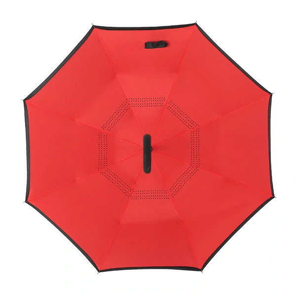 Solid Color Promotional Reverse Umbrella with Custom Logo