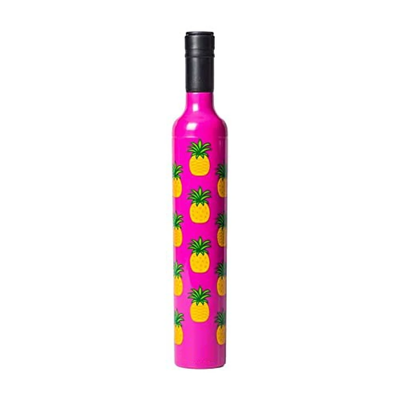 Full Print Fruit Pineapple Wine Bottle Promotion Umbrella